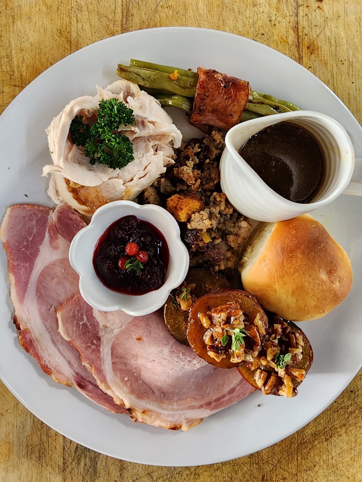 Traditional Aussie meal and buffet spread
